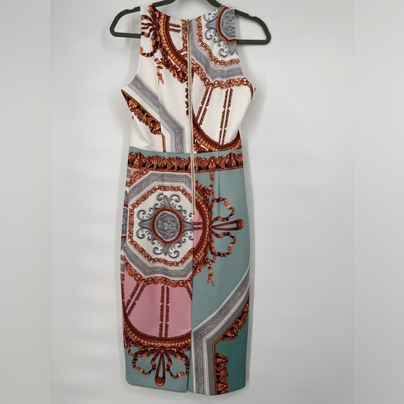 Unique Ted Baker Pearl Accent Neck Pencil Dress - Picture 7 of 9